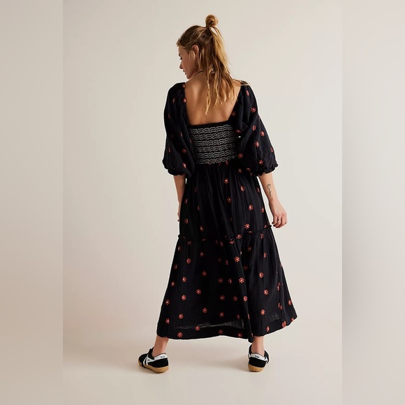 Free People Dahlia Embroidered Maxi Dress - Picture 2 of 8